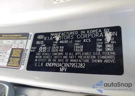 2022 Kia Sportage Ex from USA, damaged, VIN KNDPN3ACXN7951282